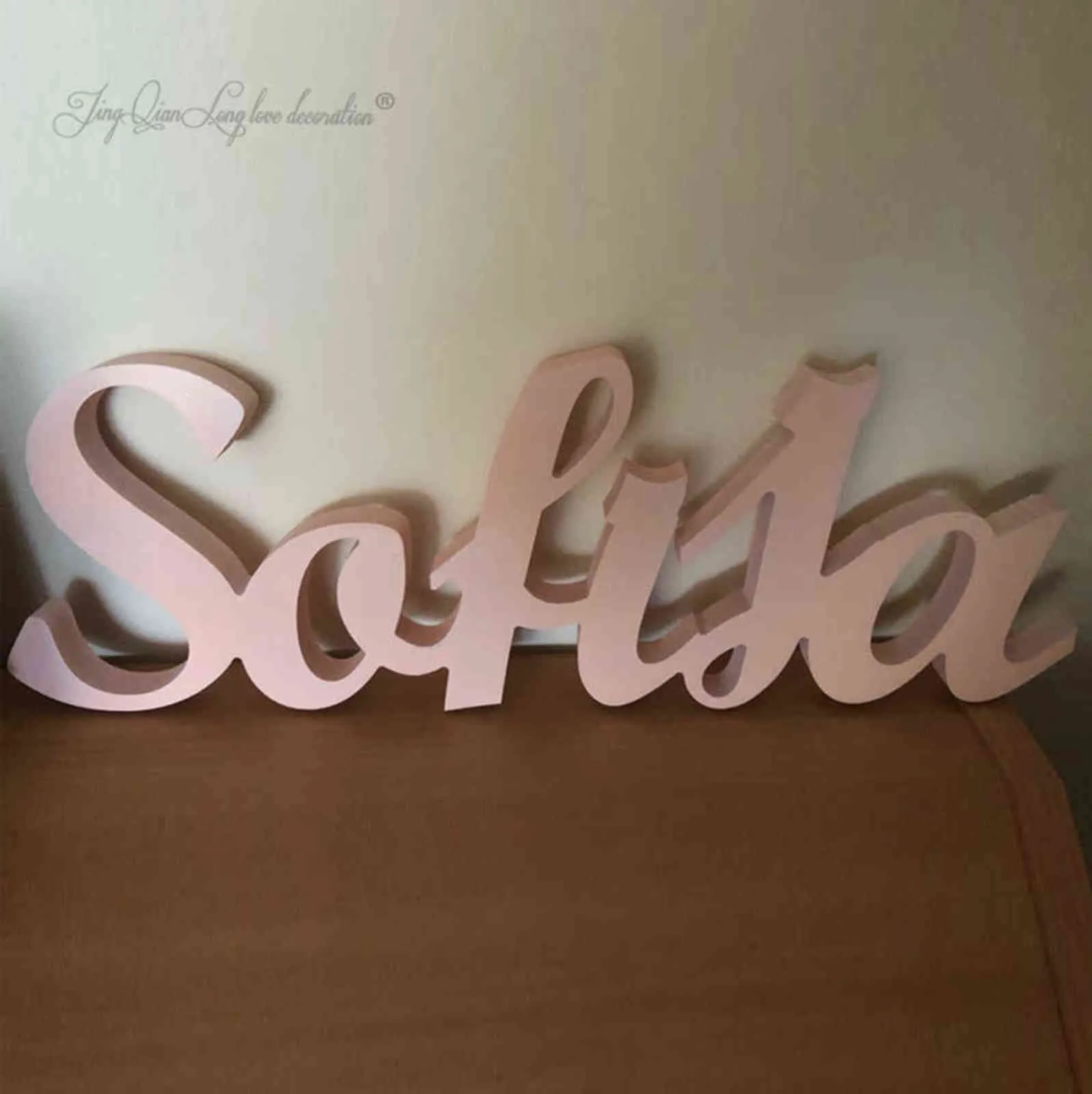 Baby Name Plaque Large PAINTED Personalizzato vivaio nome baby wall hanging decor arte in legno sopra una culla 211108