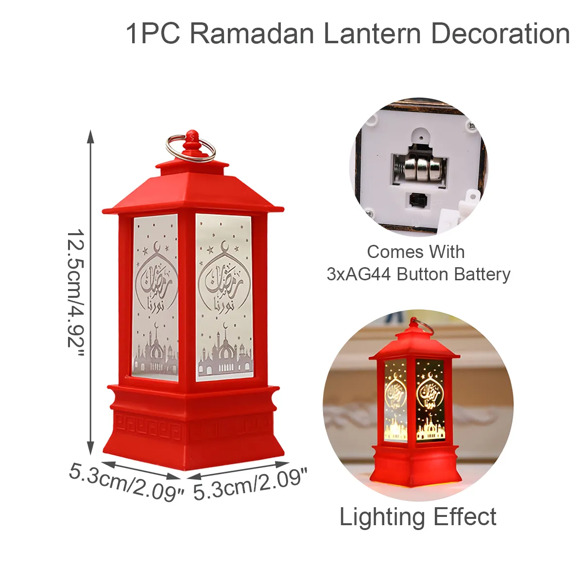 導かれたラマダンランタンウィンドライトホーム用のムバラクイスラムイスラム党の装飾Eid al Adha Kareem Gifts212T5399985