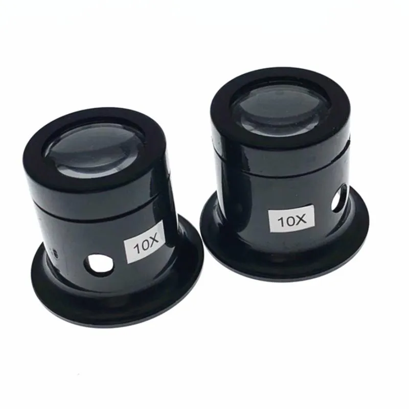 패션 선글라스 프레임 단안 돋보기 5x 10x 휴대용 Loupe Lens Jeweler 보석상 시계 웅장한 도구 아이 렌 수리 Kit278m