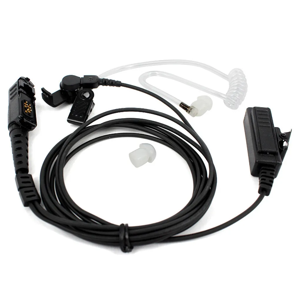 Covert Acoustic Tube From Headset Mic PTT Sound Fone pour Motorola XIR P6620 P6600 E8608 E8668 XPR3300 XPR3500 MTP3150 Radio In Two Senses