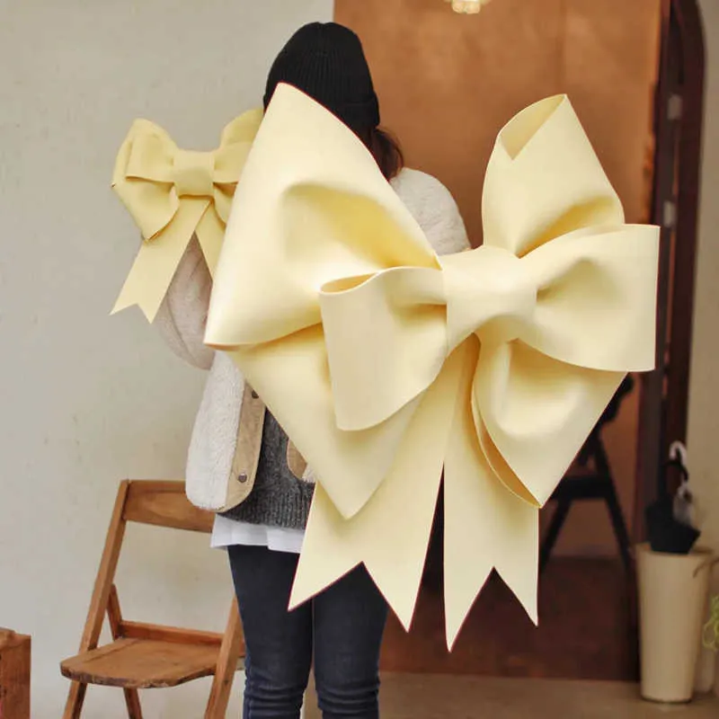 DIY juldekoration Big Bow Eva Shop Display Wedding Arch Birthday Party Festivitet Bil Decoration Giant Bow H1020202V