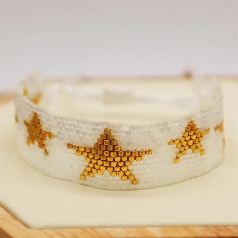 Druiven miyuki armband voor vrouwen trendy sieraden ster pulseras mujer moda 2021 Turkse boze oog armbanden handgemaakte weefgetouw geweven
