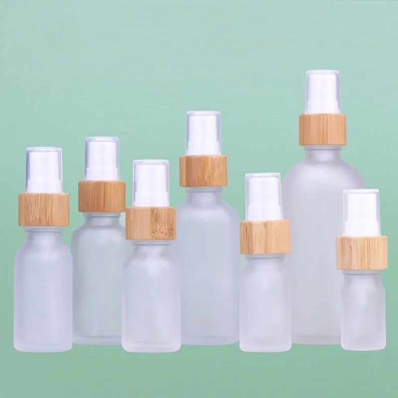 5ml ~ 100 ml pulvérisateur rechargeable bouteille blanche mate cosmétique conteneurs vides atomiseur de maquillage maquillage brume pulvérisation bouteille parfum flacons de verre