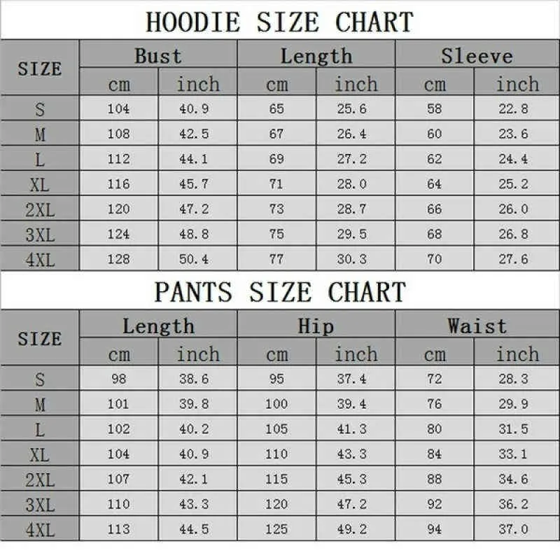 2021 Nya höstmäns uppsättningar 2-stycken hoodies + byxor harajuku Sport kostymer Casual Men / Women Sweatshirts Tracksuit Brand Sportswear G1209