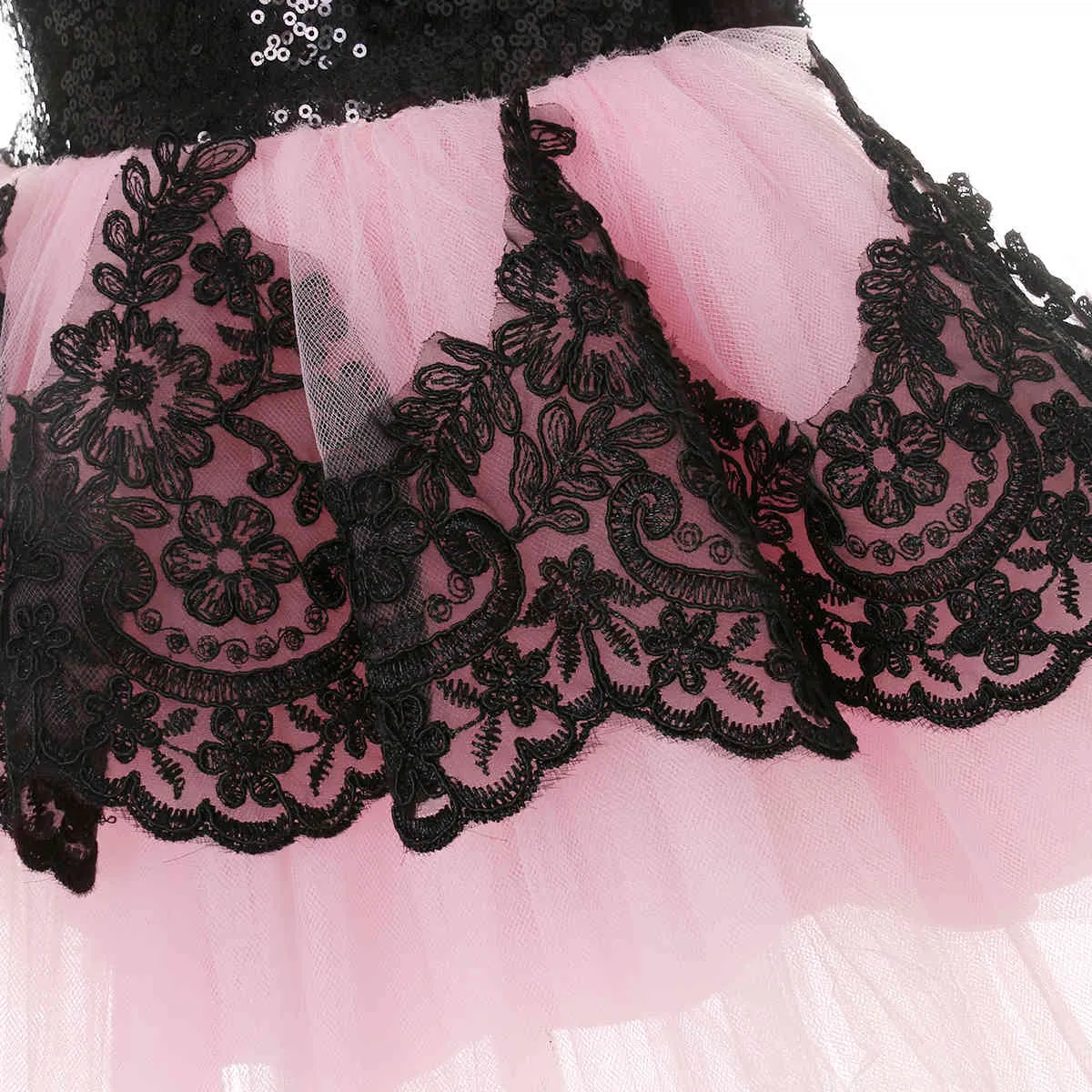 Princesse Kid bébé robe pour filles dentelle Tutu mariage formel Pageant fête demoiselle d'honneur Tulle enfants vêtements 210515