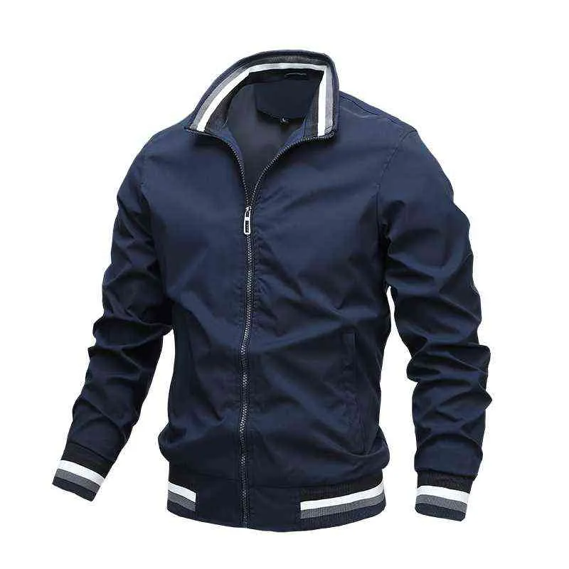 OEIN MENS FASHION JACKETS OCH COATS MEN'S WINDBREAKER BOMBER JACKET Höst män Army Cargo Outdoors Kläder Casual Wear 211214