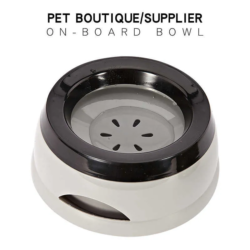 Hond kommen drijvend niet bevochtigen mond kat geen spill drinkwater feeder plastic draagbare ondersteuning accessoires 210615