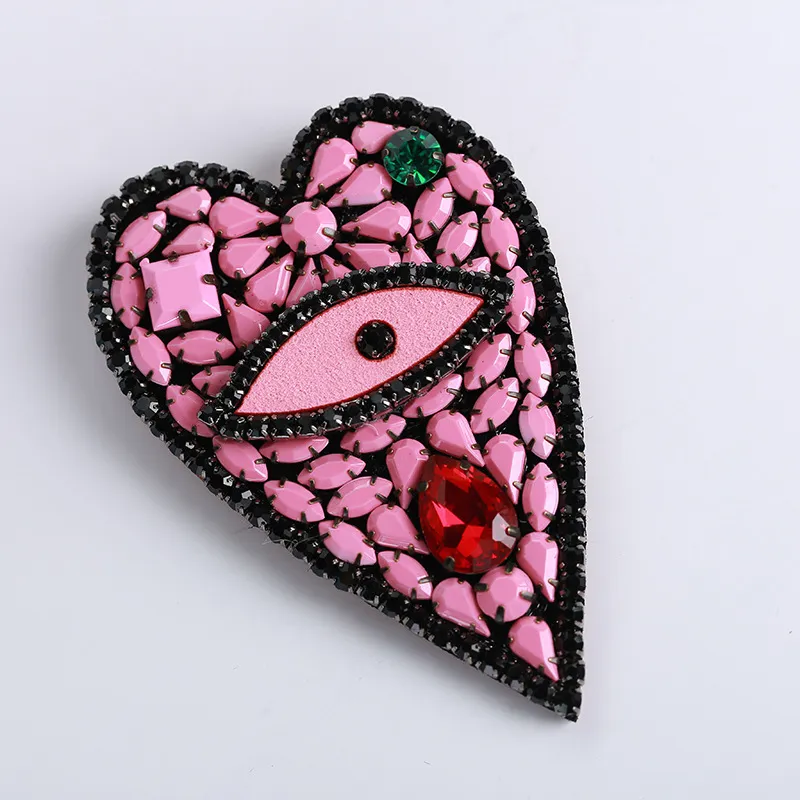 Conception Plein Cristal Strass Serpent Animaux Punk Style Broche Broche Pendentif Pour Les Femmes Amour Coeur Palm Pins Broches 358