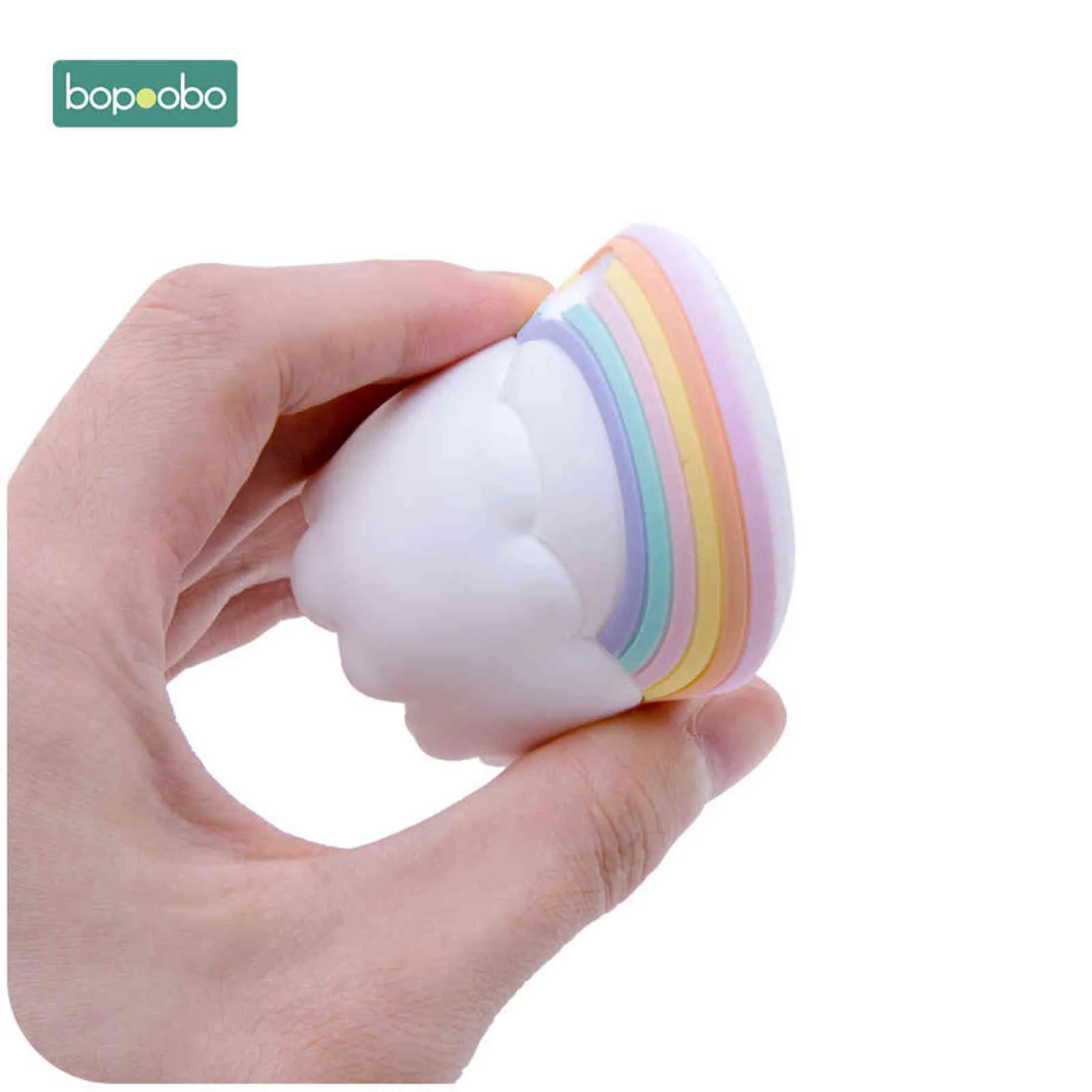 Bopoobo Silicone arc-en-ciel à mâcher sans BPA rongeur dentition minuscule tige bébé dentition de qualité alimentaire produits de dentition 211106