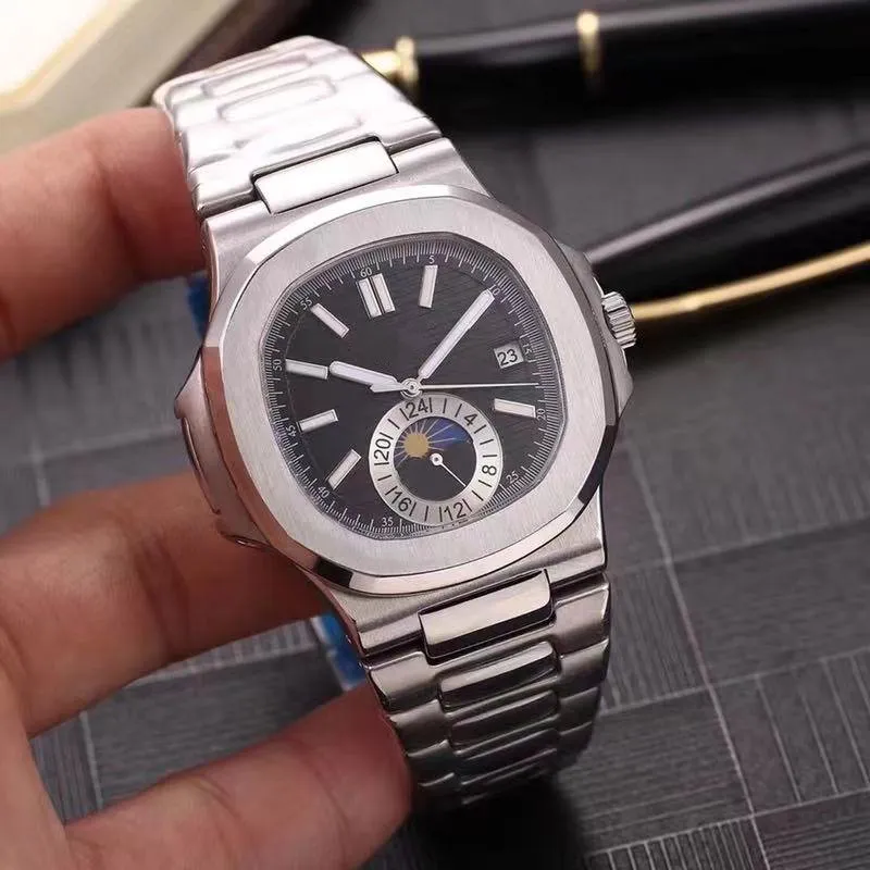 Montre homme classique mouvement automatique montre-bracelet d'affaires montres mécaniques en acier inoxydable 0092889