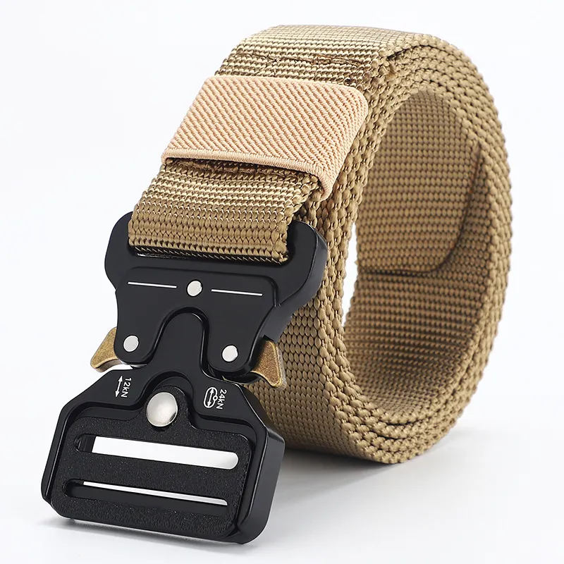 Tactical Belts Men's and Women's Canvas Nylon Belt Outdoor Multifunctional Training Camouflage Trouser Belt