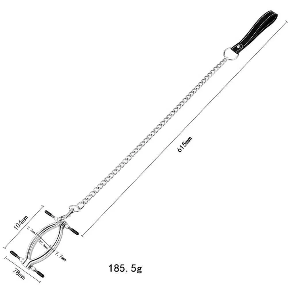 Verstellbarer Vagina-Spreizer aus Metall, Schamlippen-Clip, Muschi-Klemme für Frauen, offene Vagina, Peep, Folterspiel, Klitoris-Stimulator, Fetisch, BDSM, P08163429638