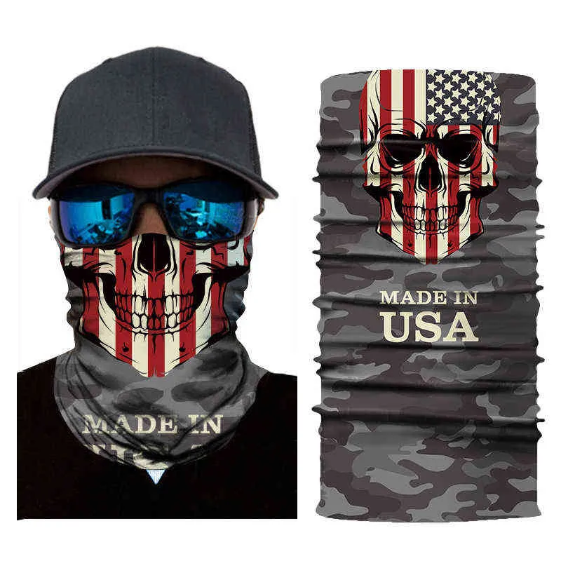 National Flag Magic Scarf Män Kvinnor 3D Seamless Balaclava Bandana Outdoor Headband Neck Gaiter Face Tube Mask Mascarillas Y1229