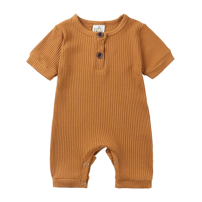 Neonati maschi Vestiti Pagliaccetto Ragazze Costumi estivi Tuta Abbigliamento bambini neonato Manica corta pigiama 210413