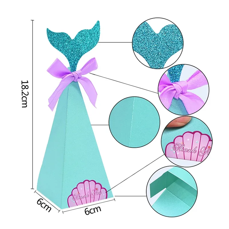 Mermaid Tail Paper Candy Boxes Popcorn Gift Bags... From Cat11cat, $17. ...