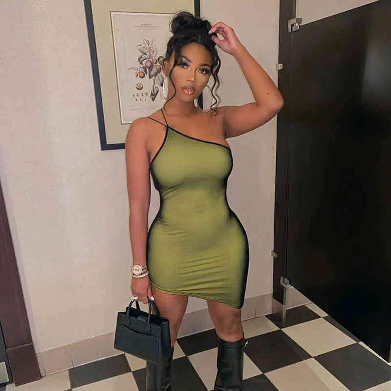 Women's Neon Hues Summer Casual Mini Dress Sexy Backless Bandage Strap Bodycon Dresses Bag Hip Beach Club Party Outfits 210517