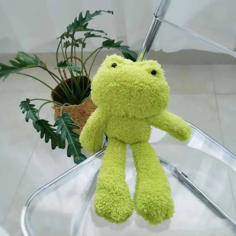 30 cm mignon grenouille en peluche jouet enfants confort peluche poupée oreiller coussin voiture décor à la maison cadeau d'anniversaire pour les amis 210728