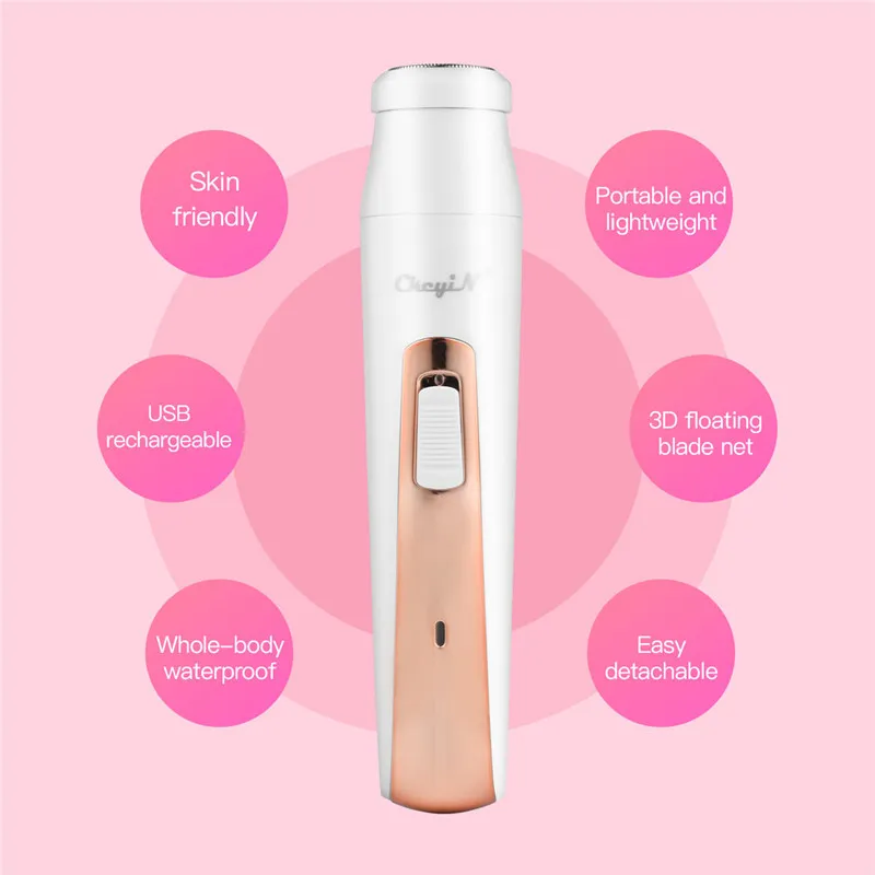 4 en 1 USB Rechargeable épilateur femmes épilation rasoir dame nez tondeuse tondeuse rasoir femme sourcil tondeuse dépilador