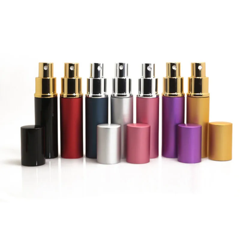 5 / 5 ml Draagbare lege navulbare parfumvulling spuitflessen parfumfles metalen glas parfum container verstuiver fles