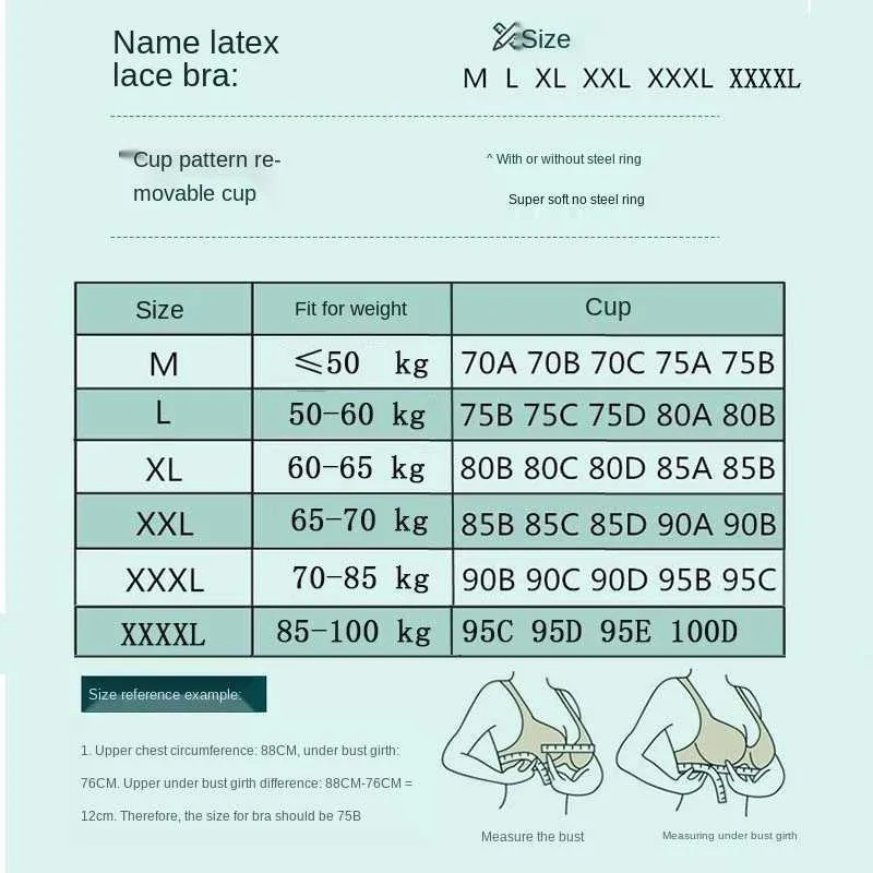 Dropshipper Latex 원활한 브래지어 플러스 사이즈 브래그 여성용 호크 방지 패드 푸시 위로 브래지어 편안한 브라 렛 패드 브래지어 211015