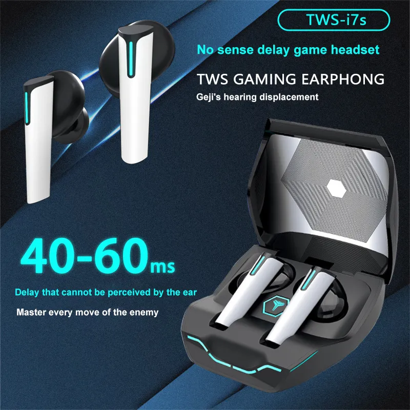 Twsis7 fones de ouvido sem fio com 1 microfone tws bluetooth 50 verdadeiro estéreo sem fio 24h jogando usb c carga earphoe 4060ms1687734