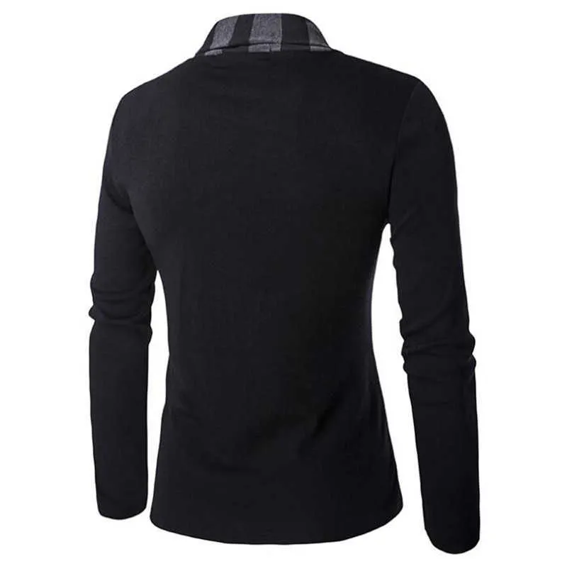 Covrlge Mens Sweaters Lange Mouwen Vest Mannelijke Pull Stijl Vest Kleding Mode Casual Mannen Knitwear Trui Jassen MZL047 211006