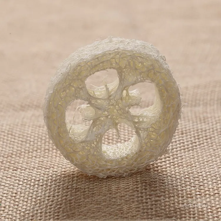 Natural Luffa complex Loofah Soap Dishes 4cm Luffa Soap Holder Soap Pad Bathroom Accessories Cleaning Tool T2I51824