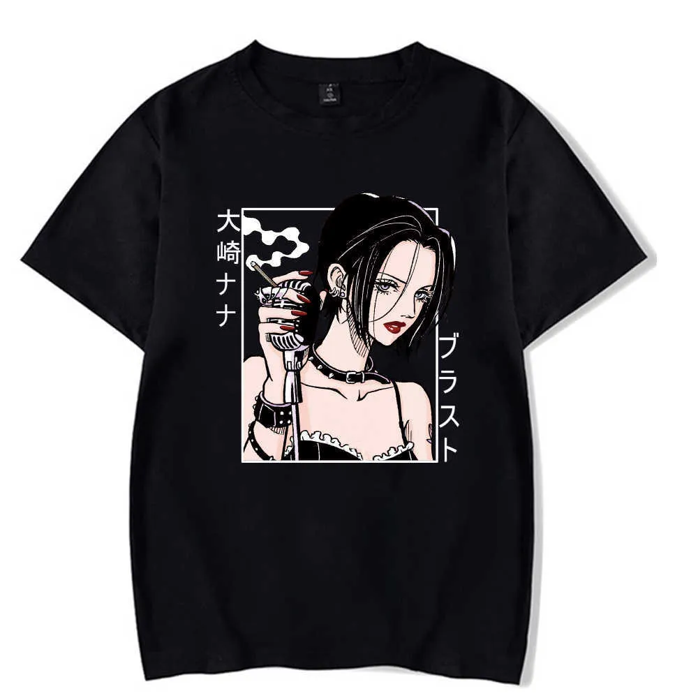 Hot Anime Nana Osaki Tops O-cou Hip Hop Imprimer Mode T-shirt Y0809