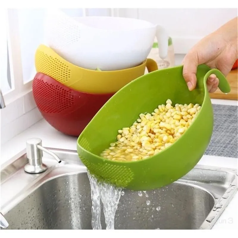 Ryżowa sitko Quinoa Cleaning Veggie Fruit Kitchen Tools z uchwytem Najnowszy