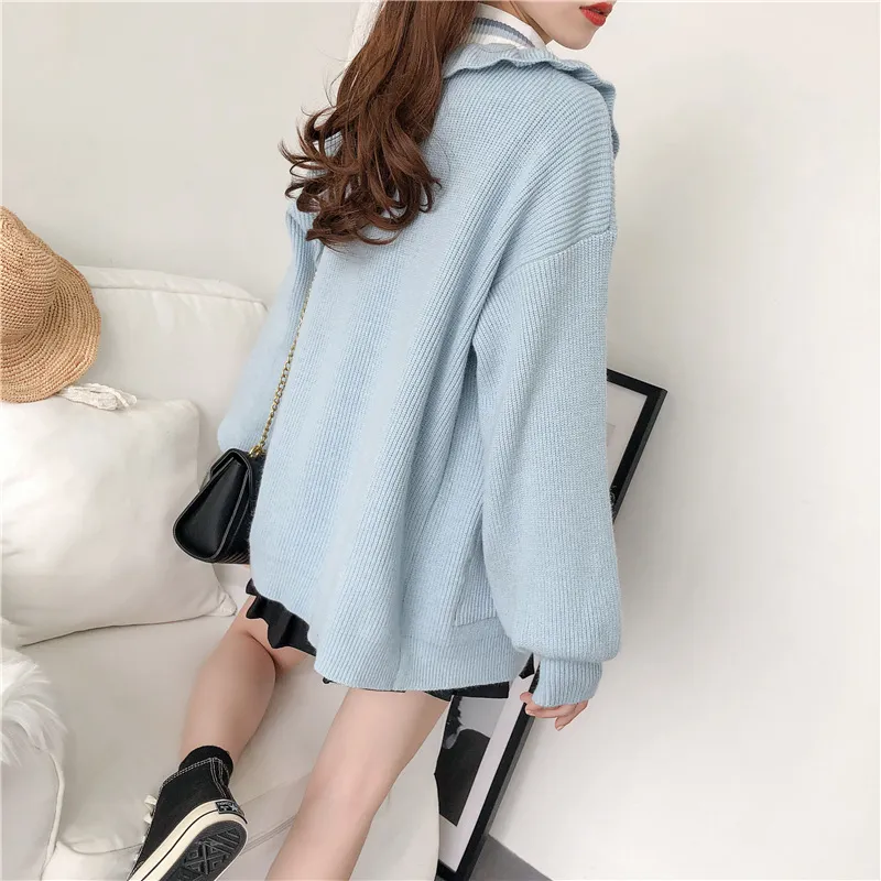 H.SA Cardigan da donna Volant invernali Giacca in maglia Cappotto Lanterna Maglione natalizio Poncho Cardigan kawaii mujer 210417