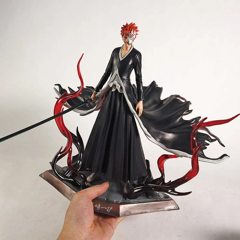 Bleichmittel Ichigo Kurosaki 2. Stufe Hollow Ver Statue PVC -Kollektion Anime -Modell Spielzeug Q07222470526