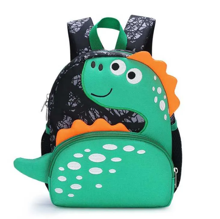 Toddler Bag Enfants extrêmement durable, robuste et confortable Cartable en peluche Mignon Dinosaure Bébé Harnais de sécurité Sac à dos 211025