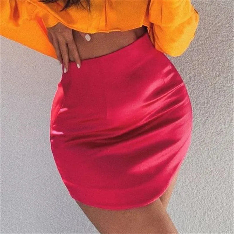 Eleganter roter Damen-Minirock, Sommer, lässig, seitlicher Reißverschluss, hohe Taille, A-Linien-Röcke, Damenmode, schlanker Boden 210430