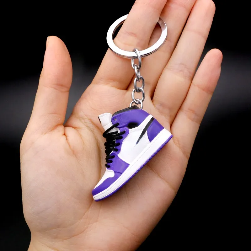 Skor Modell Nyckelring Väska Hänge Mini Basketskor Ringar Smycken Kreativ Personlighet Present