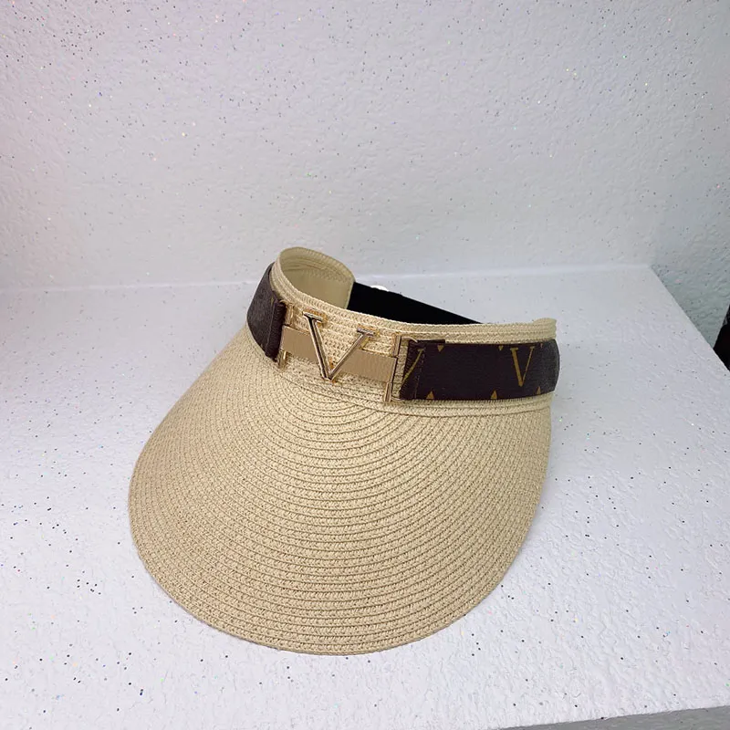 Kapelusz przeciwsłoneczny designerska czapka kobiety mężczyźni Casquette Visor Top puste czapki kapelusze męskie kapelusz typu Bucket Hut Summer Faashion Chapeau D217104F