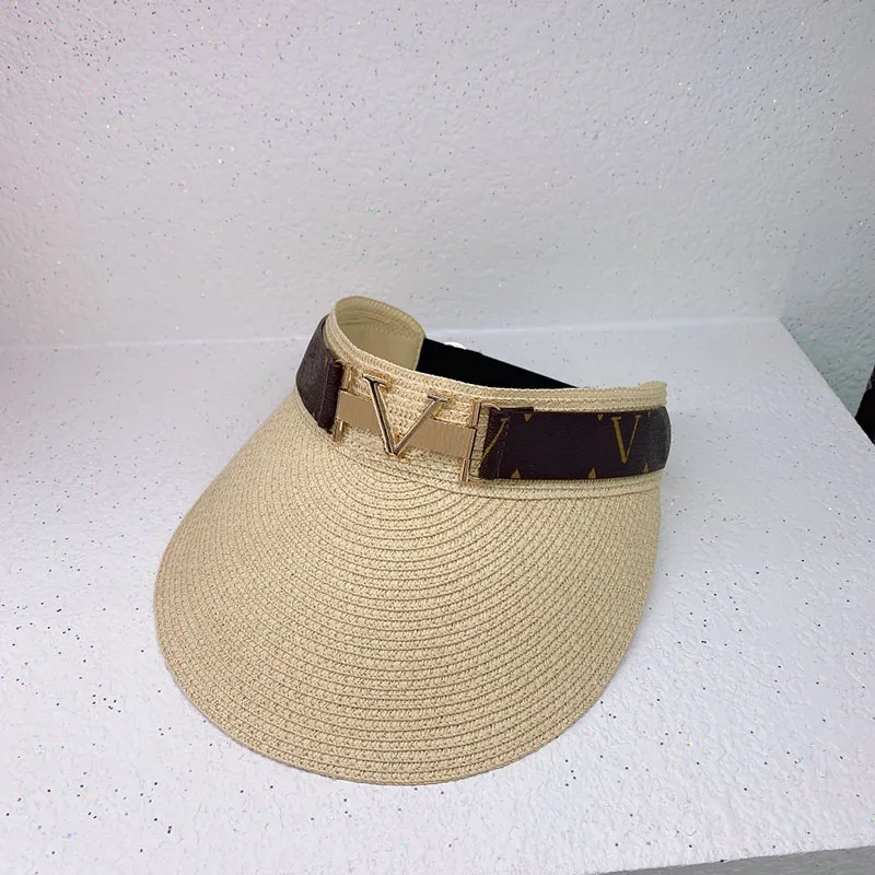 Mode Solhatt Designer Keps Kvinnor Män Casquette Visir Topp Tom Kepsar Hattar Herr Bucket Hat Hut Sommar Faashion Chapeau D217104F