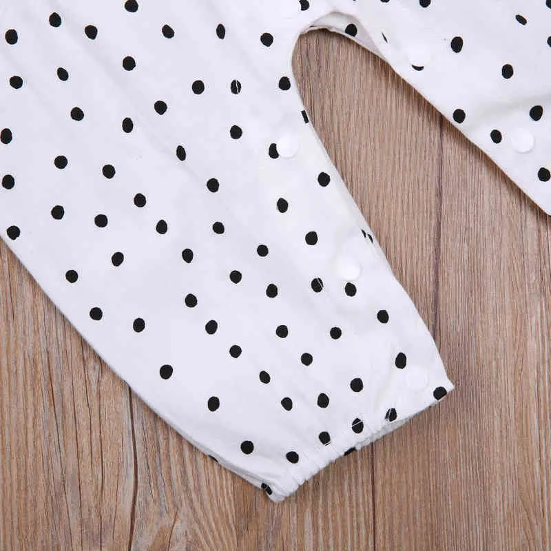 0-18 m Neonato Neonato Ragazza Rompere Fascia Polka Dot Stampato senza maniche Tuta Abiti Estate Vestiti estivi G1221