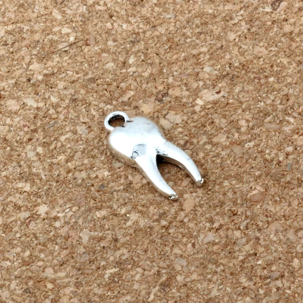 500 шт./лот античный серебряный сплав зуб зомби подвеска-подвеска для изготовления ювелирных изделий серьги ожерелье и браслет 8x20 мм A-197305h