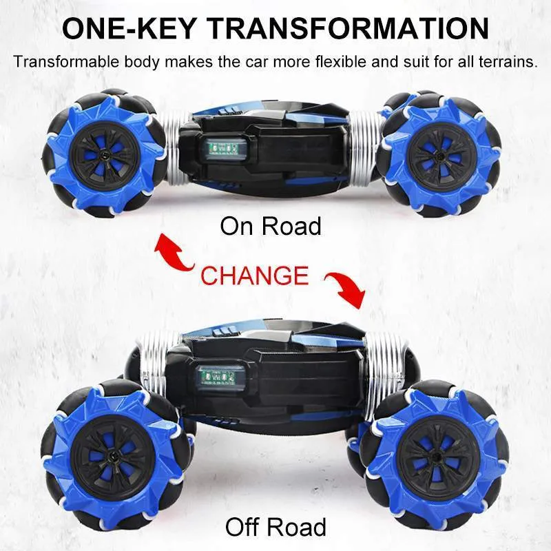 RC車4WDラジオコントロールスタントジェスチャーの誘導オフロード車のドリフトのおもちゃ220315