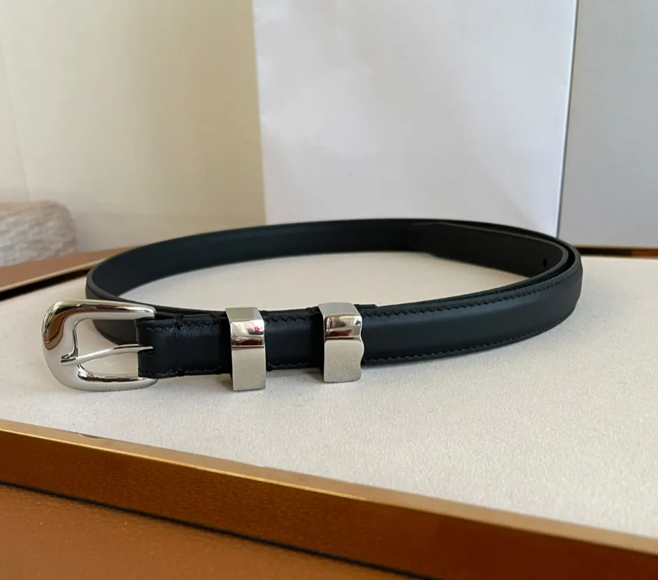 Boucle d'or Ceinture en cuir marron pour femmes Ceintures de taille réglables réversibles Largeur 1 8 cm Ceintures de créateurs de mode décontractées avec Box234x