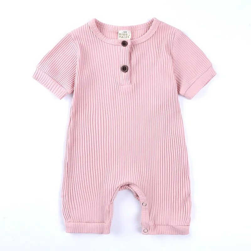 Baby Girl Clothes Rompers Boys Summer Bodysuit Children's Clothing For Newborn Short Sleeve pijama 210413