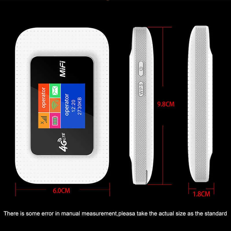 TIANJIE 4G carte SIM routeur WIFI Mobile WiFi LTE 100Mbps partenaire de voyage sans fil poche spot haut débit 4G/3G Mifi Modem 210918