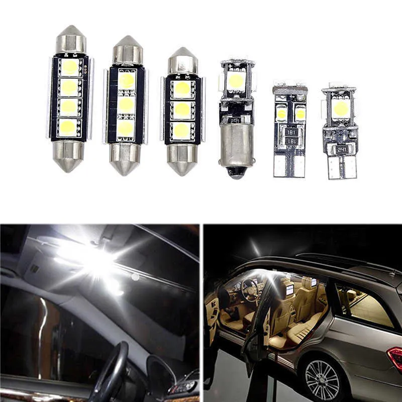 27 st CAR Interior LED Glödlampa kit Dome Reading Facklampor Lampor Lampa för Mercedes Benz E Klass W211 2002-2008