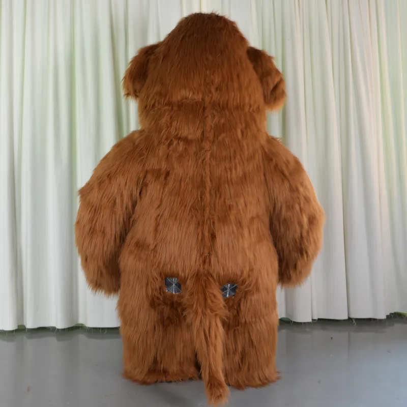 Disfraces de mascota Mamut de peluche Disfraz de mascota inflable Fursuit Mammuthus primigenius Promoción Fiesta de Halloween Vestido peludo Animal Adulto
