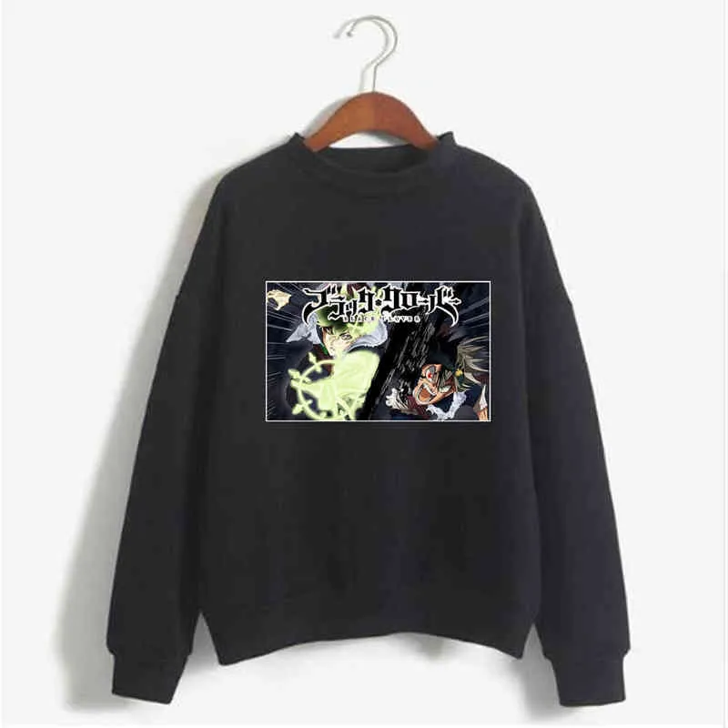 Sudadera con capucha Black Clover Asta Print Cosplay disfraz Anime mujeres/hombres Top H1227