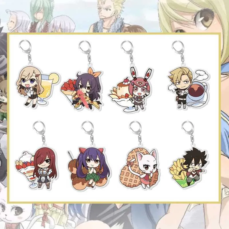 Anime fée queue porte-clés pendentif porte-clés Cosplay à collectionner porte-clés tendance G1019