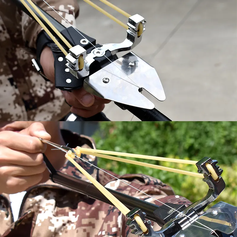 Fishing Straight Rod Slings Hunting High Power Precision Telescopic Laser Fish Reel Catapult Outdoor Entertainment Shooting3706835