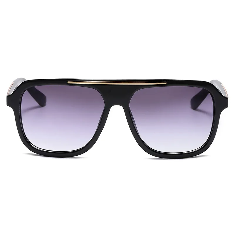 2501 Klasyczne okrągłe okulary przeciwsłoneczne projekty marki Uv400 okulary metalowe złote okulary słońca Men Men Mirror Polaroid Glass Len2809