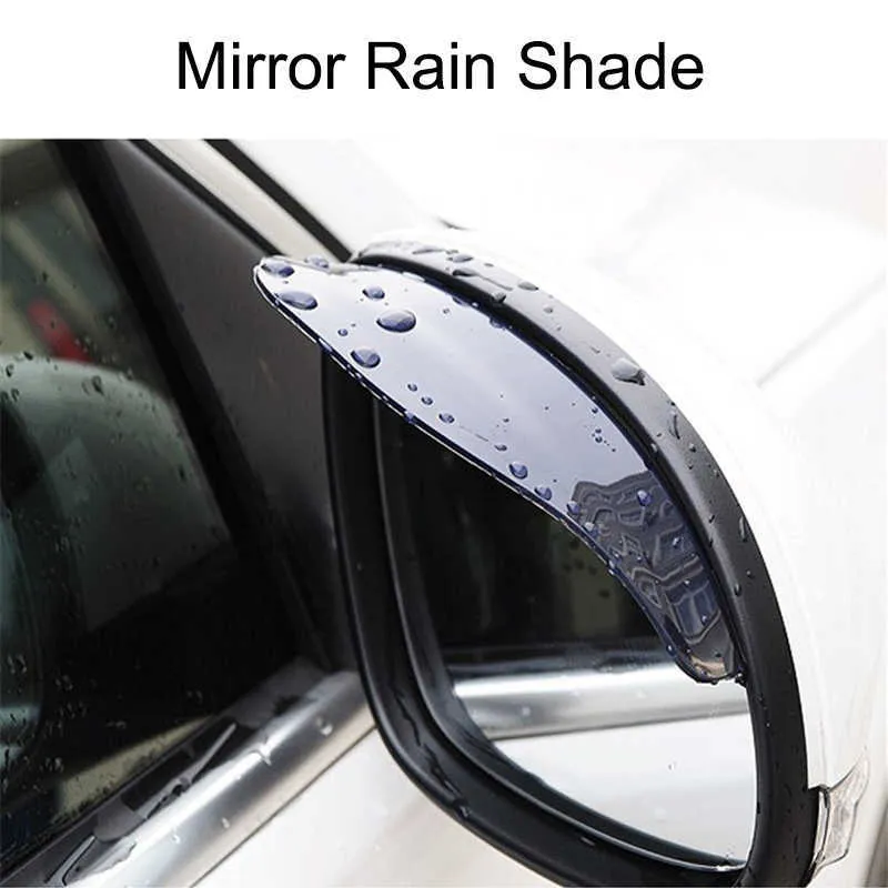 Voiture PVC 2 pièces accessoires universels rétroviseur pare-pluie lames anti-pluie voiture rétroviseur sourcil couverture de pluie
