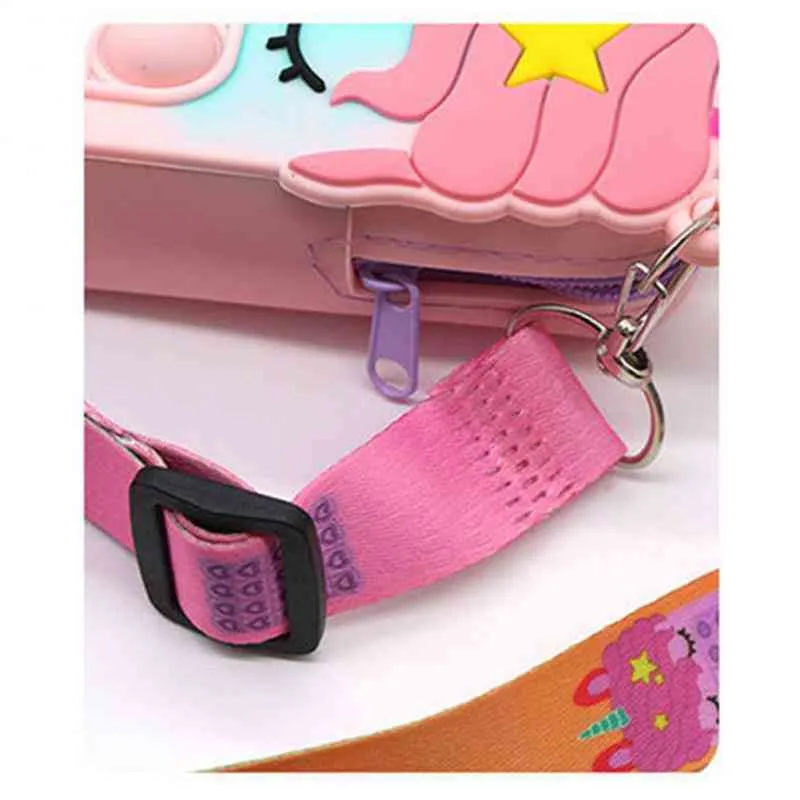 Borsa a tracolla Fashion Pops I suoi semplici giocattoli Fidget con fossette Esigenze speciali Portamonete di decompressione Regali di Natale i bambini2953299